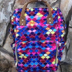 Mermaid diaper bag